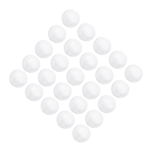 KOCKSHION Weißer Styropor Foam Ball für DIY Weihnachtsornamente Runde Bastelball Sicher für Feiertagsdekorationen für Kreative Projekte von KOCKSHION
