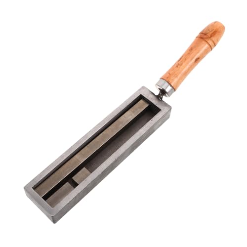 KOCKSHION Goldraffinationsform Mit Holzgriff Metallgussform Für Schmuckherstellung Vielseitige Gießform Für Gold Und Eisen Ergonomisches Design Für Komfortables Arbeiten von KOCKSHION