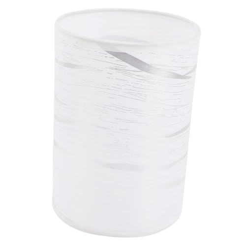 KOCKSHION Zylindrischer Lampenschirm aus Stoff Moderner Lampenschirm für Tisch und Hängelampen Einfache Montage Staubschutz Silber Gestreift Einzeln Verpackt KOCKSHION Zylindrischer Lampenschirm aus Stoff Moderner Lampenschirm für Tisch und Hängelampen Einfache Montage Staubschutz Silber Gestreift Einzeln Verpackt von KOCKSHION