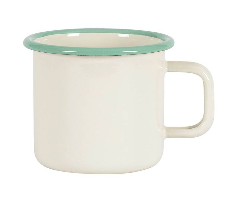 KOCKUMS® Tasse Emaille Kaffeetasse Teetasse Mug von Kockums 370ml Farbe: cream lux, Emaille von KOCKUMS®