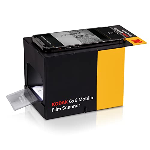 KODAK 6x6 Mobiler Filmscanner, konvertieren und speichern Sie 6x6 Dias und Negative [120 und 220 Filmformate] auf Ihrem Smartphone von KODAK