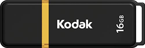 Kodak USB 3.2 100MB/s 16GB Flash Drive USB Type A Gen 1, Schwarz von KODAK