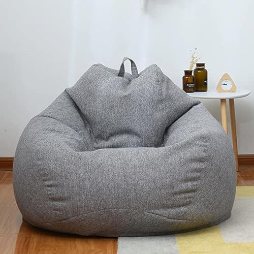 Sitzsack für Sofas, groß, klein, ohne Füllstoff, Leinen, 70 x 80 cm von KODENG