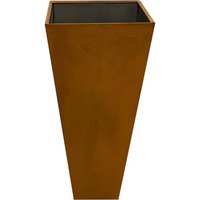 Designer-Pyramidenkübel aus Cortenstahl Vina Höhe von 75cm Pflanztopf in Edelrost-Optik - Köhko von KÖHKO