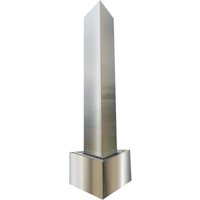 Dreieckige Säule H100cm mit integrierte LED-Beleuchtung auf Dreieckige Edelstahl Becken Matte Gartenbrunnen aus Edelstahl - Köhko Dreieckige Säule H100cm mit integrierte LED-Beleuchtung auf Dreieckige Edelstahl Becken Matte Gartenbrunnen aus Edelstahl - Köhko von KÖHKO