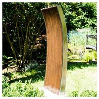 Köhko - Gartenbrunnen ® Wasserwand 'Mexiko' mit LED-Beleuchtung Höhe 119 cm Springbrunnen 31003 aus Cortenstahl von KÖHKO