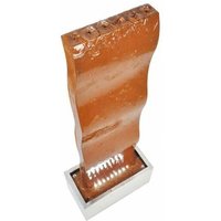 Köhko - Gartenbrunnen Brunnen mit led Cortenstahl Höhe 90 cm Edelstahlbecken Ecuador 32003 von KÖHKO