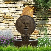 Köhko - Gartenbrunnen Wasserspeiele Bocca Della Verità-Mund der Wahrheit springbrunnen für Zimmen Terrase Indoor Outdoo von KÖHKO