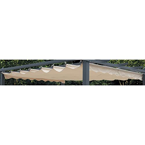 KOEM Top Ersatzplane, Abdeckung; Polyester Ecru; für Pergola 3 x 4 m; Version 2017 (Pergola 3 x 4 cm, Ecrù) von KOEM