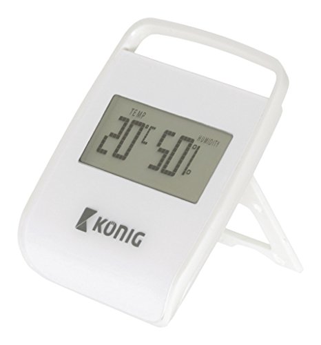 König – Thermometer/Hygrometer Indoor in weiß von KÖNIG