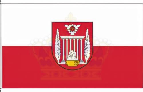 KÖNIGSBANNER Zertifizierte Flagge Fahne Bad Eilsen - SHG 20 x 30cm - Kleinfahne mit zwei Befestigungsbändern aus deutscher Flaggen-Manufaktur KÖNIGSBANNER Zertifizierte Flagge Fahne Bad Eilsen - SHG 20 x 30cm - Kleinfahne mit zwei Befestigungsbändern aus deutscher Flaggen-Manufaktur von KÖNIGSBANNER