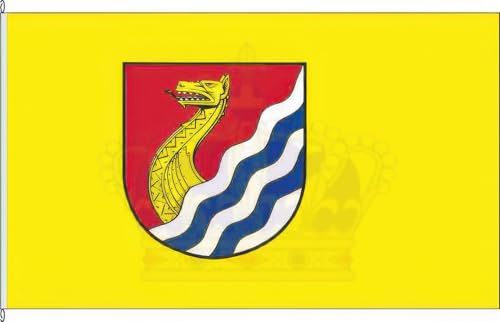 KÖNIGSBANNER Zertifizierte Flagge Fahne Braderup - NF 40 x 250cm - Anwesenheitsbanner mit Holzquerstab und Met.Haken aus deutscher Flaggen-Manufaktur KÖNIGSBANNER Zertifizierte Flagge Fahne Braderup - NF 40 x 250cm - Anwesenheitsbanner mit Holzquerstab und Met.Haken aus deutscher Flaggen-Manufaktur von KÖNIGSBANNER