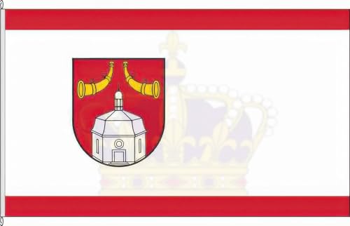 KÖNIGSBANNER Zertifizierte Flagge Fahne Brande-Hörnerkirchen - PI 120 x 300cm - Bannerflagge mit Holzquerstab und Met.Karabinerhaken aus deutscher Flaggen-Manufaktur KÖNIGSBANNER Zertifizierte Flagge Fahne Brande-Hörnerkirchen - PI 120 x 300cm - Bannerflagge mit Holzquerstab und Met.Karabinerhaken aus deutscher Flaggen-Manufaktur von KÖNIGSBANNER