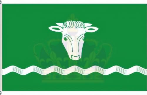 KÖNIGSBANNER Zertifizierte Flagge Fahne Bullenkuhlen - PI 40 x 250cm - Anwesenheitsbanner mit Holzquerstab und Met.Haken aus deutscher Flaggen-Manufaktur KÖNIGSBANNER Zertifizierte Flagge Fahne Bullenkuhlen - PI 40 x 250cm - Anwesenheitsbanner mit Holzquerstab und Met.Haken aus deutscher Flaggen-Manufaktur von KÖNIGSBANNER