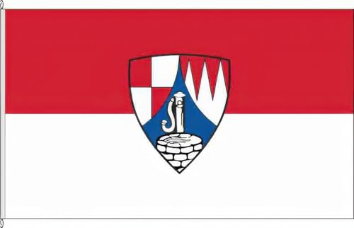 KÖNIGSBANNER Zertifizierte Flagge Fahne Gerbrunn - WÜ 80 x 200cm- Bannerflagge mit Holzquerstab und Met.Karabinerhaken aus deutscher Flaggen-Manufaktur KÖNIGSBANNER Zertifizierte Flagge Fahne Gerbrunn - WÜ 80 x 200cm- Bannerflagge mit Holzquerstab und Met.Karabinerhaken aus deutscher Flaggen-Manufaktur von KÖNIGSBANNER