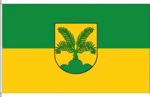 KÖNIGSBANNER Zertifizierte Flagge Fahne Grünkraut - RV 40 x 250cm - Anwesenheitsbanner mit Holzquerstab und Met.Haken aus deutscher Flaggen-Manufaktur KÖNIGSBANNER Zertifizierte Flagge Fahne Grünkraut - RV 40 x 250cm - Anwesenheitsbanner mit Holzquerstab und Met.Haken aus deutscher Flaggen-Manufaktur von KÖNIGSBANNER