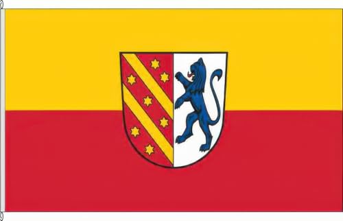 KÖNIGSBANNER Zertifizierte Flagge Fahne Harthausen - RP 30 x 45cm - Autoflagge doppelt gesäumt mit premium Halterung aus deutscher Flaggen-Manufaktur KÖNIGSBANNER Zertifizierte Flagge Fahne Harthausen - RP 30 x 45cm - Autoflagge doppelt gesäumt mit premium Halterung aus deutscher Flaggen-Manufaktur von KÖNIGSBANNER