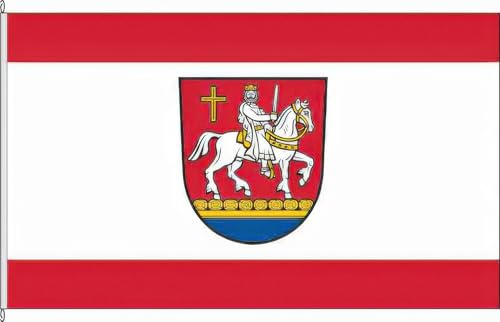 KÖNIGSBANNER Zertifizierte Flagge Fahne Heinersbrück - SPN 120 x 300cm - Bannerflagge mit Holzquerstab und Met.Karabinerhaken aus deutscher Flaggen-Manufaktur KÖNIGSBANNER Zertifizierte Flagge Fahne Heinersbrück - SPN 120 x 300cm - Bannerflagge mit Holzquerstab und Met.Karabinerhaken aus deutscher Flaggen-Manufaktur von KÖNIGSBANNER