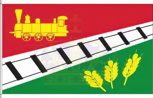 KÖNIGSBANNER Zertifizierte Flagge Fahne Hollenbek - RZ 80 x 200cm- Bannerflagge mit Holzquerstab und Met.Karabinerhaken aus deutscher Flaggen-Manufaktur KÖNIGSBANNER Zertifizierte Flagge Fahne Hollenbek - RZ 80 x 200cm- Bannerflagge mit Holzquerstab und Met.Karabinerhaken aus deutscher Flaggen-Manufaktur von KÖNIGSBANNER