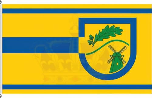 KÖNIGSBANNER Zertifizierte Flagge Fahne Joldelund - NF 40 x 250cm - Anwesenheitsbanner mit Holzquerstab und Met.Haken aus deutscher Flaggen-Manufaktur KÖNIGSBANNER Zertifizierte Flagge Fahne Joldelund - NF 40 x 250cm - Anwesenheitsbanner mit Holzquerstab und Met.Haken aus deutscher Flaggen-Manufaktur von KÖNIGSBANNER