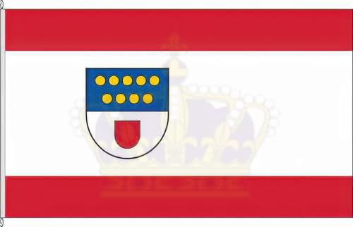 KÖNIGSBANNER Zertifizierte Flagge Fahne Malberg - AK 40 x 250cm - Anwesenheitsbanner mit Holzquerstab und Met.Haken aus deutscher Flaggen-Manufaktur KÖNIGSBANNER Zertifizierte Flagge Fahne Malberg - AK 40 x 250cm - Anwesenheitsbanner mit Holzquerstab und Met.Haken aus deutscher Flaggen-Manufaktur von KÖNIGSBANNER