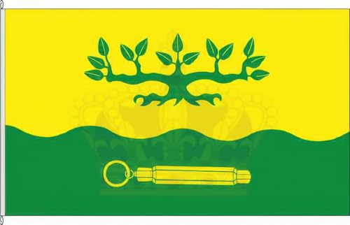 KÖNIGSBANNER Zertifizierte Flagge Fahne Offenbüttel - HEI 40 x 250cm - Anwesenheitsbanner mit Holzquerstab und Met.Haken aus deutscher Flaggen-Manufaktur KÖNIGSBANNER Zertifizierte Flagge Fahne Offenbüttel - HEI 40 x 250cm - Anwesenheitsbanner mit Holzquerstab und Met.Haken aus deutscher Flaggen-Manufaktur von KÖNIGSBANNER