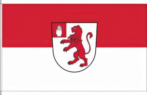 KÖNIGSBANNER Zertifizierte Flagge Fahne Schlier - RV 20 x 30cm - Kleinfahne mit zwei Befestigungsbändern aus deutscher Flaggen-Manufaktur von KÖNIGSBANNER