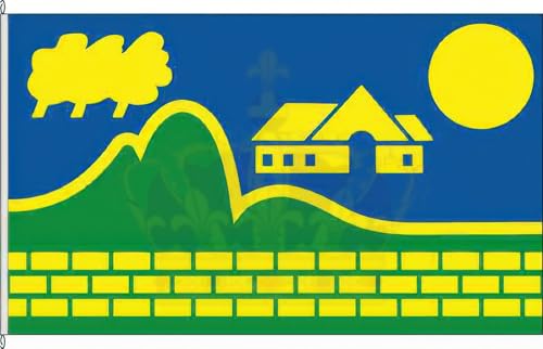 KÖNIGSBANNER Zertifizierte Flagge Fahne Sönnebüll - NF 30 x 45cm - Autoflagge doppelt gesäumt mit premium Halterung aus deutscher Flaggen-Manufaktur von KÖNIGSBANNER