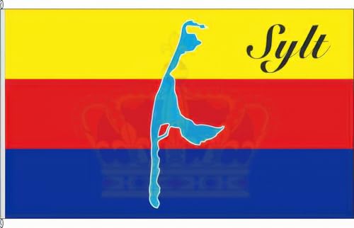 KÖNIGSBANNER Zertifizierte Flagge Fahne Sylt - NF 30 x 45cm - Autoflagge doppelt gesäumt mit premium Halterung aus deutscher Flaggen-Manufaktur KÖNIGSBANNER Zertifizierte Flagge Fahne Sylt - NF 30 x 45cm - Autoflagge doppelt gesäumt mit premium Halterung aus deutscher Flaggen-Manufaktur von KÖNIGSBANNER