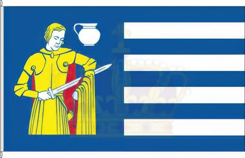 KÖNIGSBANNER Zertifizierte Flagge Fahne Tellingstedt - HEI 120 x 300cm - Bannerflagge mit Holzquerstab und Met.Karabinerhaken aus deutscher Flaggen-Manufaktur KÖNIGSBANNER Zertifizierte Flagge Fahne Tellingstedt - HEI 120 x 300cm - Bannerflagge mit Holzquerstab und Met.Karabinerhaken aus deutscher Flaggen-Manufaktur von KÖNIGSBANNER