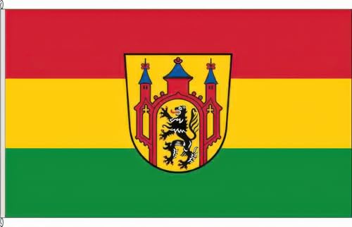 KÖNIGSBANNER Zertifizierte Flagge Fahne Thiersheim - WUN 80 x 200cm- Bannerflagge mit Holzquerstab und Met.Karabinerhaken aus deutscher Flaggen-Manufaktur KÖNIGSBANNER Zertifizierte Flagge Fahne Thiersheim - WUN 80 x 200cm- Bannerflagge mit Holzquerstab und Met.Karabinerhaken aus deutscher Flaggen-Manufaktur von KÖNIGSBANNER