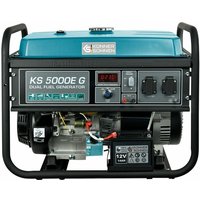 4500 W Gas- u. Benzin-Generator Stromaggregat Stromerzeuger KS 5000E G 2x16A von KÖNNER & SÖHNEN