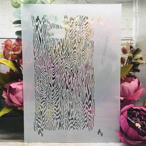 Schablonen zum Basteln, A4, 29 cm, Holz-Baum-Struktur-Schablonen zum Malen auf Holz, Zeichenvorlage, Scrapbook-Dekoration, Bastelprojekte Schablonen zum Basteln, A4, 29 cm, Holz-Baum-Struktur-Schablonen zum Malen auf Holz, Zeichenvorlage, Scrapbook-Dekoration, Bastelprojekte von KOFORULAIG