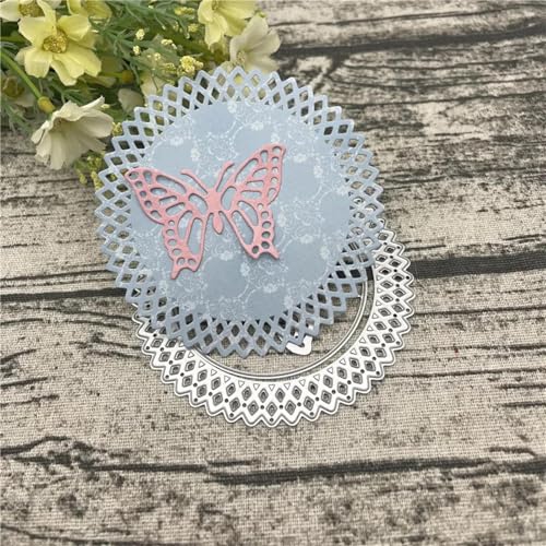 Schablonen zur Kartenherstellung, 10 x 10 cm, Spitzenrahmen, Metall-Stanzformen für Scrapbooking, Alben, Prägung, Papier, Karten, Handwerk Schablonen zur Kartenherstellung, 10 x 10 cm, Spitzenrahmen, Metall-Stanzformen für Scrapbooking, Alben, Prägung, Papier, Karten, Handwerk von KOFORULAIG