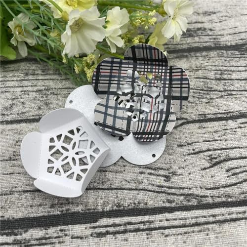 Schablonen zur Kartenherstellung, 6,8 x 6,8 cm, Laterne, Blume, Metall, Schablonen für Scrapbooking, Alben, Prägung, Papier, Karten, Dekoration von KOFORULAIG