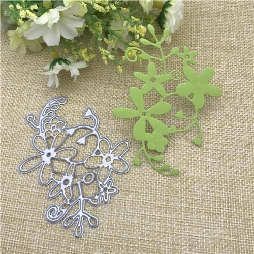 Schablonen zur Kartenherstellung, 8,7 x 6,5 cm, Blumen, Metall-Stanzformen für Scrapbooking, Weihnachten, Grußkarten, Dekoration, Prägeschablone Schablonen zur Kartenherstellung, 8,7 x 6,5 cm, Blumen, Metall-Stanzformen für Scrapbooking, Weihnachten, Grußkarten, Dekoration, Prägeschablone von KOFORULAIG