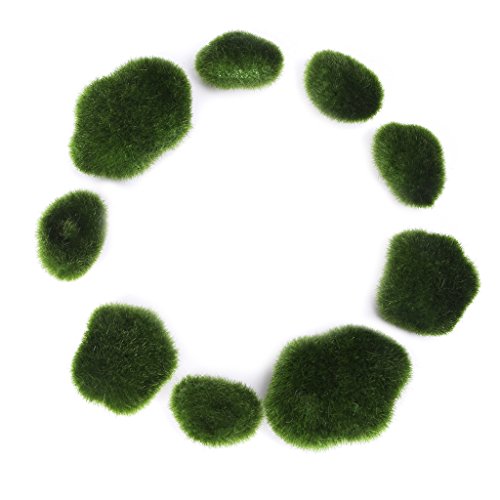 Kofun 10Pcs Moss Balls Decorative Stone Artificial Simulation Garden Plant Vase Filler Kofun 10Pcs Moss Balls Decorative Stone Artificial Simulation Garden Plant Vase Filler von KOFUN