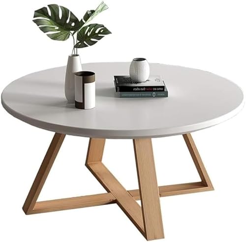 KOGTYB Runder moderater kaffeetisch, kleinem kaffeetisch, Center -Tisch, Wohnzimmer, Tee, für Ihr büro, studienbereich Oder empfangsbereich von KOGTYB