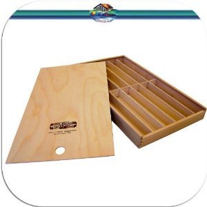 Holzbox KOH-I-NOOR Holzschiebebox für Stifte Pinsel Bleistifte etc. Stiftebox Aufbewahrungsbox Pinselbox Stifteköcher von KOH-I-NOOR