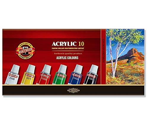 Koh-I-NOOR 016270300000 16 ml Set von Acryl Farbe Malen (Pack von 10) von KOH-I-NOOR