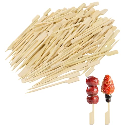 KOHAND 1000 Stück 12 cm Bambusspieße, Schaschlikspieße aus Holz, Obstspieße, für Cocktails, Obst, Grill-Snacks KOHAND 1000 Stück 12 cm Bambusspieße, Schaschlikspieße aus Holz, Obstspieße, für Cocktails, Obst, Grill-Snacks von KOHAND