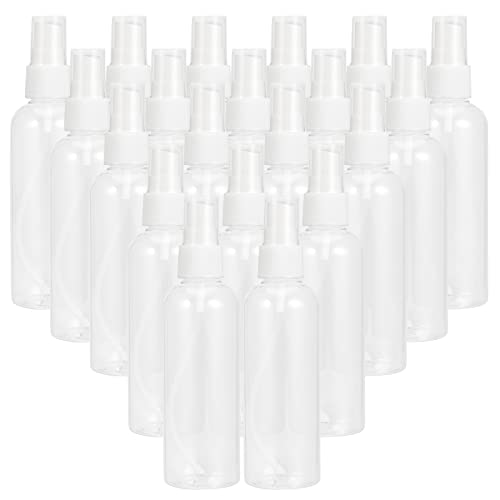 KOHAND 20 Stück 100 ml transparente Kunststoff-Sprühflaschen, Reisegröße, nachfüllbare Sprühflaschen mit Kappen, leere Sprühflaschen mit feinem Nebel, nachfüllbare Behälter für Flüssigkeit KOHAND 20 Stück 100 ml transparente Kunststoff-Sprühflaschen, Reisegröße, nachfüllbare Sprühflaschen mit Kappen, leere Sprühflaschen mit feinem Nebel, nachfüllbare Behälter für Flüssigkeit von KOHAND