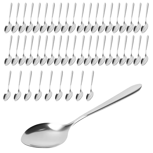 KOHAND 50-teiliges Löffel-Set, Dessertlöffel, Tafel- und Suppenlöffel, Besteck, spülmaschinenfest, 16,7 x 3,8 cm KOHAND 50-teiliges Löffel-Set, Dessertlöffel, Tafel- und Suppenlöffel, Besteck, spülmaschinenfest, 16,7 x 3,8 cm von KOHAND