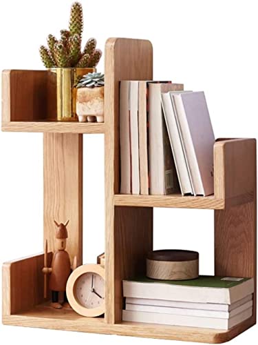 KOHARA Desktop-Bücherregal, europäisches Multifunktions-Holz-Mini-Bücherregal, Kaktus-förmiges Bücherregal, Schreibtisch-Regal-Organizer von KOHARA