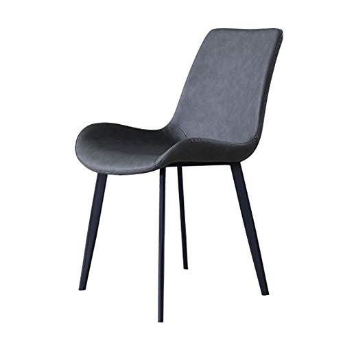 KOHARA Esszimmerstühle mit hoher Rückenlehne, moderner Stuhl ohne Armlehnen, Stuhl aus mattem Leder, ergonomischer Loungesessel, Leichter Restaurantstuhl für kleine Wohnungen von KOHARA