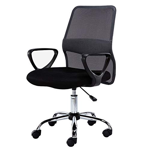 KOHARA Sessel Home-Office Schreibtischstuhl Loungesessel Atmungsaktives Netz Feste Armlehne Einfache Handhabung Traglast 150kg von KOHARA