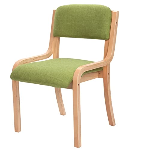 Stühle Esszimmerstühle, Loungesessel mit belüftetem Stoffkissen für Küche, Wohnzimmer und Schlafzimmer, 53 x 49 x 83 cm (Farbe: Grün) von KOHARA