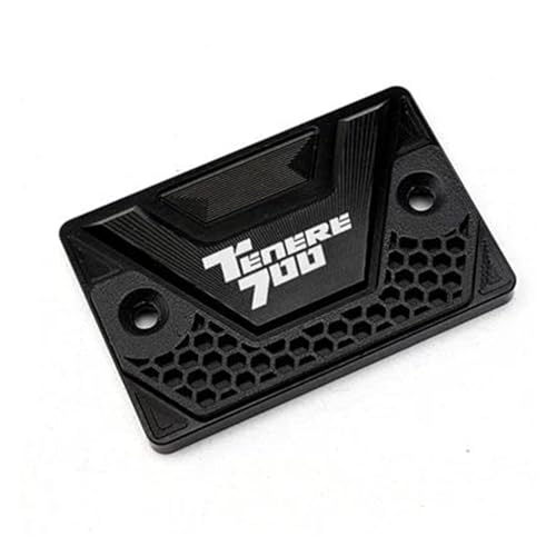 KOHLLS Bremsflüssigkeitsdeckel Motorrad Für TENERE 700 Tenere700 XTZ T700 2019-2023 Motorrad-Ablassschraube Motoröl-Einfülldeckel Abdeckung des Vorderen Bremsflüssigkeitsbehälters(Black) von KOHLLS