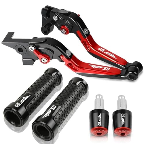 KOHLLS Bremskupplungshebel Für RS 50 RS50 1999 2000 2001 2002 2003 2004 2005 Motorrad CNC Bremskupplungshebel Lenkerknöpfe Griff Handgriffe(B) von KOHLLS
