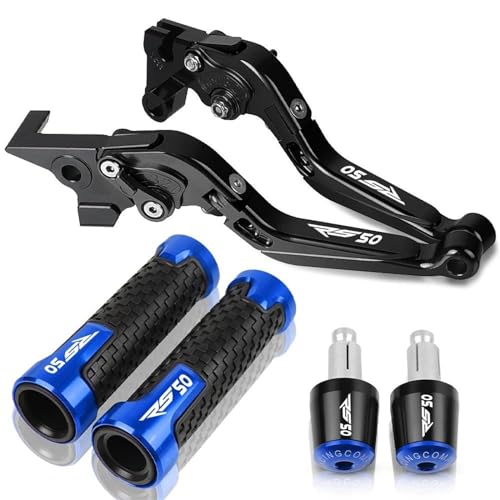 KOHLLS Bremskupplungshebel Für RS 50 RS50 1999 2000 2001 2002 2003 2004 2005 Motorrad CNC Bremskupplungshebel Lenkerknöpfe Griff Handgriffe(D) von KOHLLS